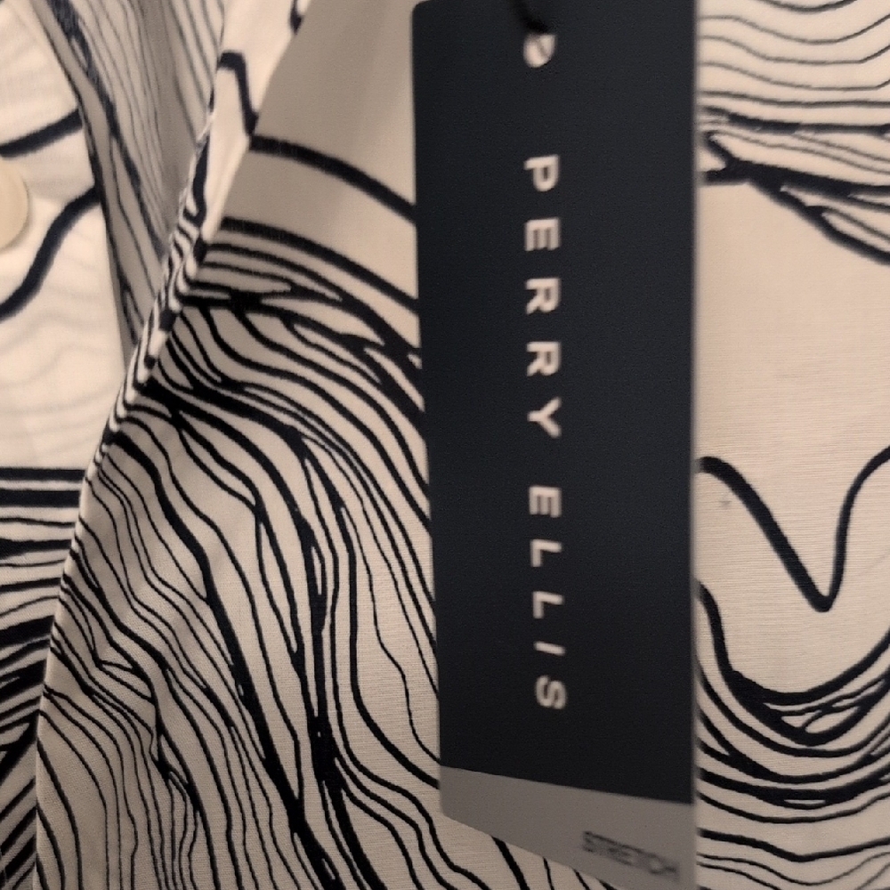 Perry Ellis Button Up Abstract Print - Picture 5 of 9
